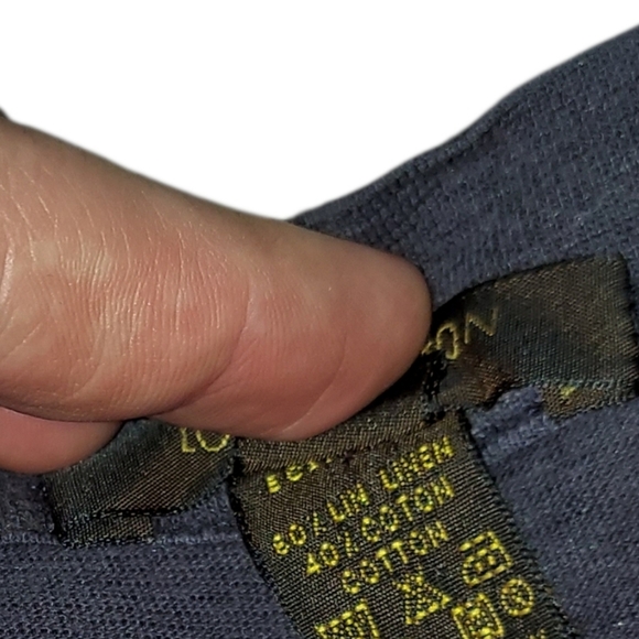 Louis Vuitton | Vtg Marc Jacobs | Linen | Monogram Painted Logo | 2004 Tee - Picture 13 of 15